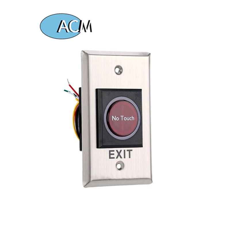 ACM-K2A/B Factory Price Contactless Door Exit Switch Infrared no touch access control door exit push button