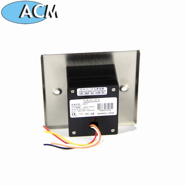 ACM-K2B Factory price access control wireless remote infrared sensor release exit button/switch