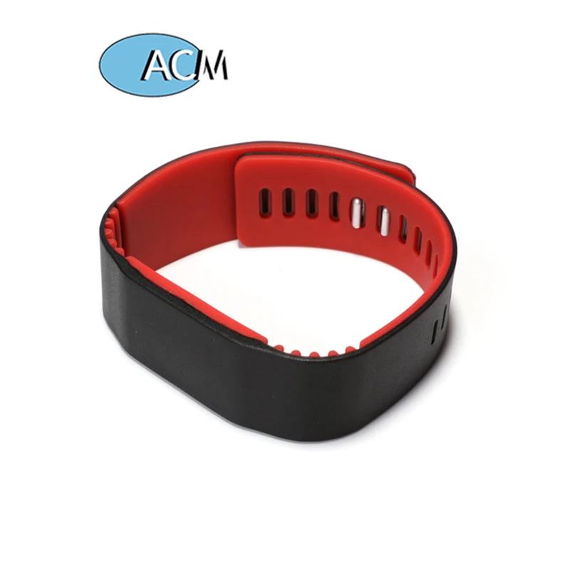 Festival Eco Friendly LF HF UHF Chip Wristbands Price Programmable Chip Silicone RFID NFC Tag Bracelet