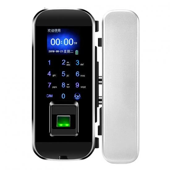 China Fingerprint Lock For Glass Door With Remote Controller fabricante