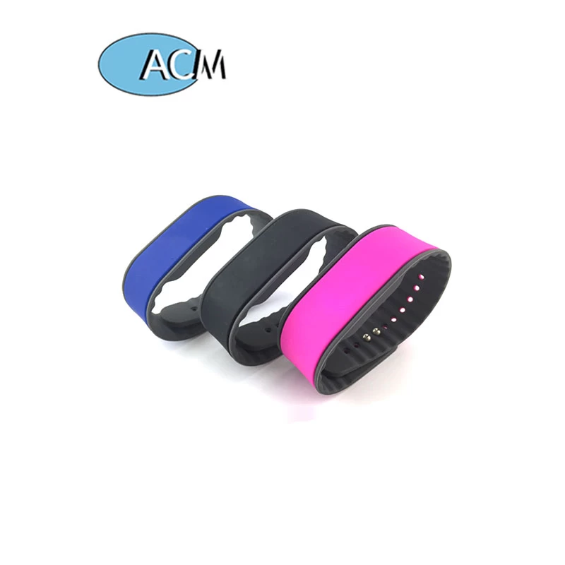 Fitness club WaterPark smart watch bracelet 13.56MHz passive silicone wristband