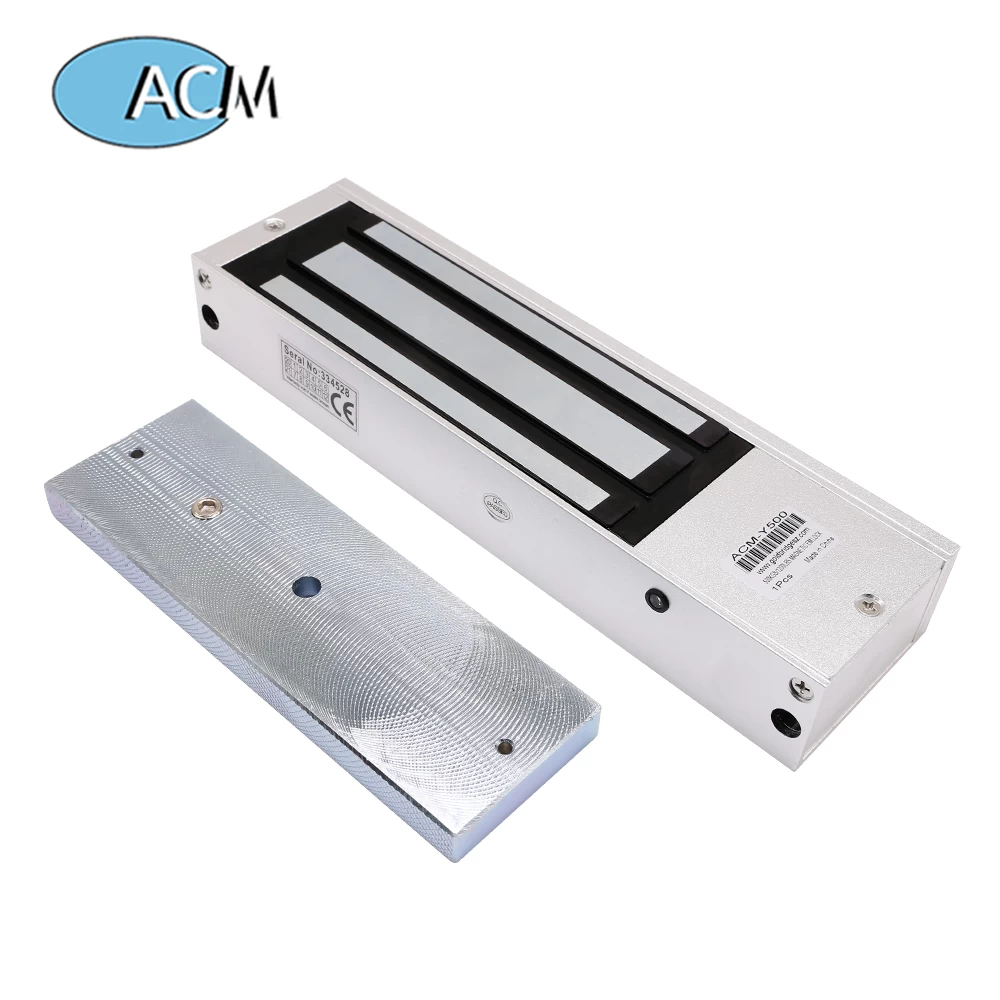 China Frameless Glass Wooden Door 12V Access Control Lock Holding Force 500KG 1200lbs Electric Magnetic Door Locks manufacturer