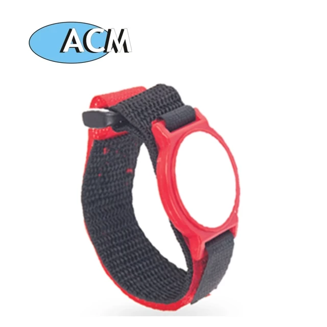 China Good selling customized 13.56 Mhz  nylon RFID bracelet /strap/wristband manufacturer