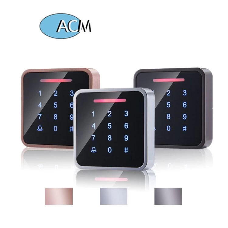 High quality Security rfid standalone door access control card reader with Touch key design