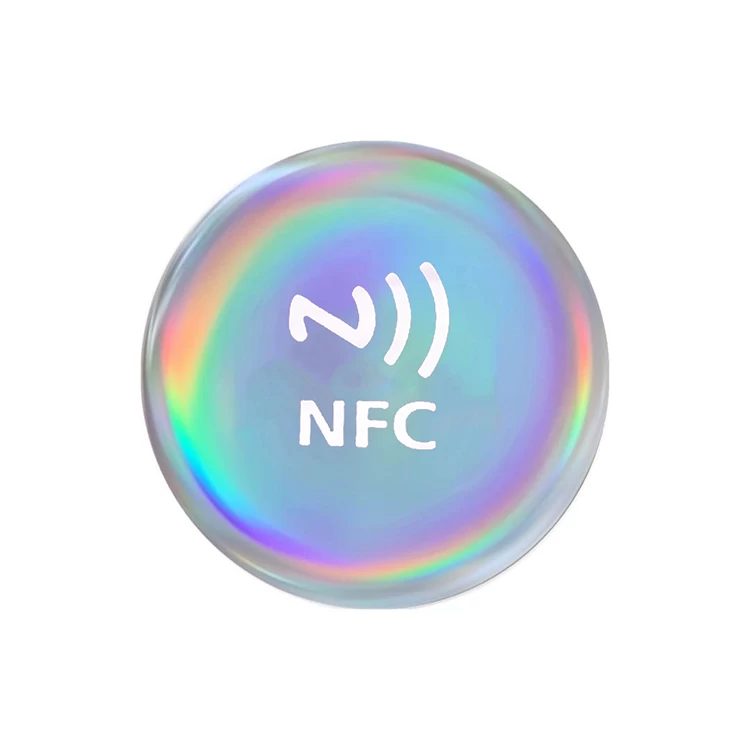 Hot Sale NFC Tag Social Media for Phone NFC Event Tag Durable Waterproof NTAG213/215/216 Chip Epoxy NFC Sticker Tag