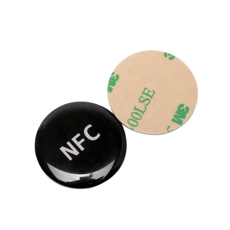 Hot Sale NFC Tag Social Media for Phone NFC Event Tag Durable Waterproof NTAG213/215/216 Chip Epoxy NFC Sticker Tag