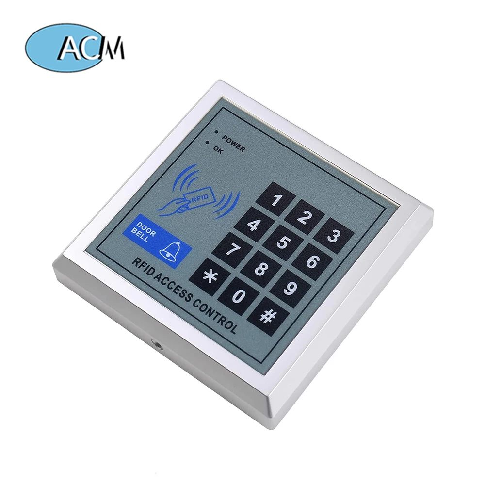 Hot Sale Office Door Open Entry Security Access Controller 13.56Mhz RFID Keyfob Standalone Touch Metal Keypad Code Reader