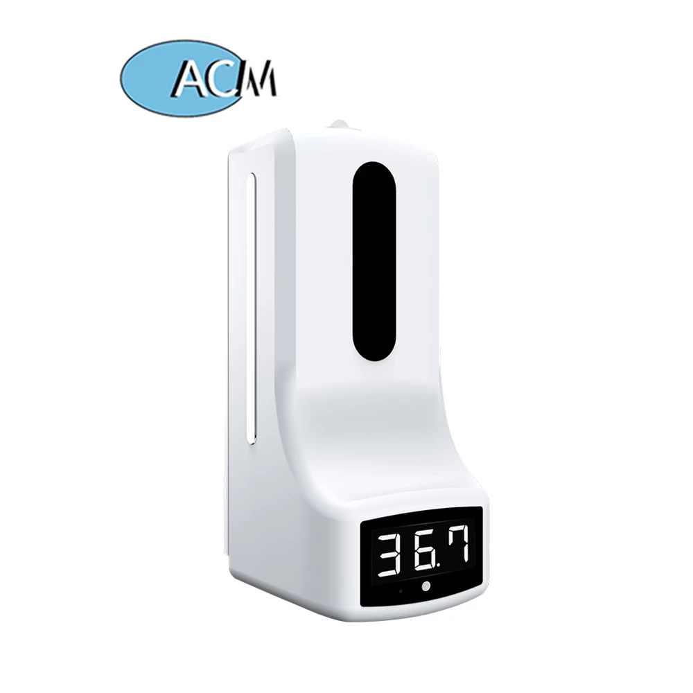 K9 Wall Mounted Automatic Temperature Measurement Disinfection Machine Hand Sanitizer Soap Dispenser with Thermometer