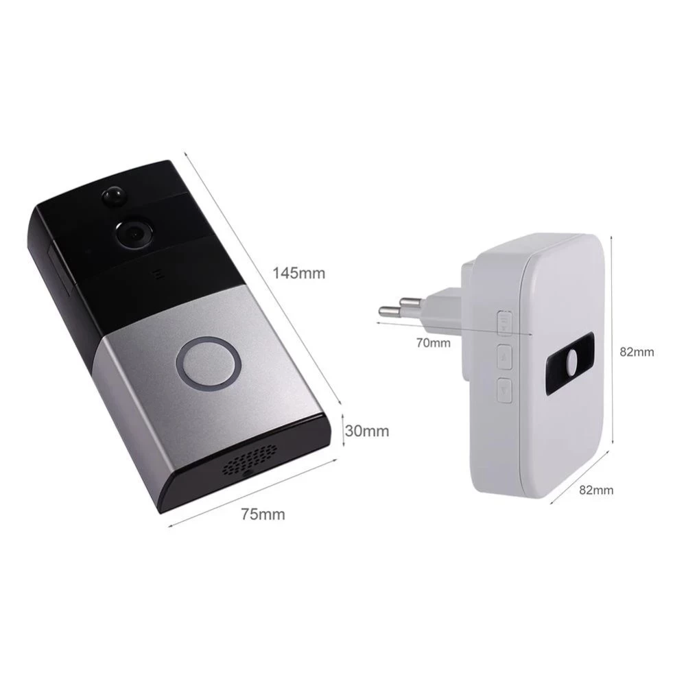 Low Power Home wireless wifi PIR motion sensor camera doorbell