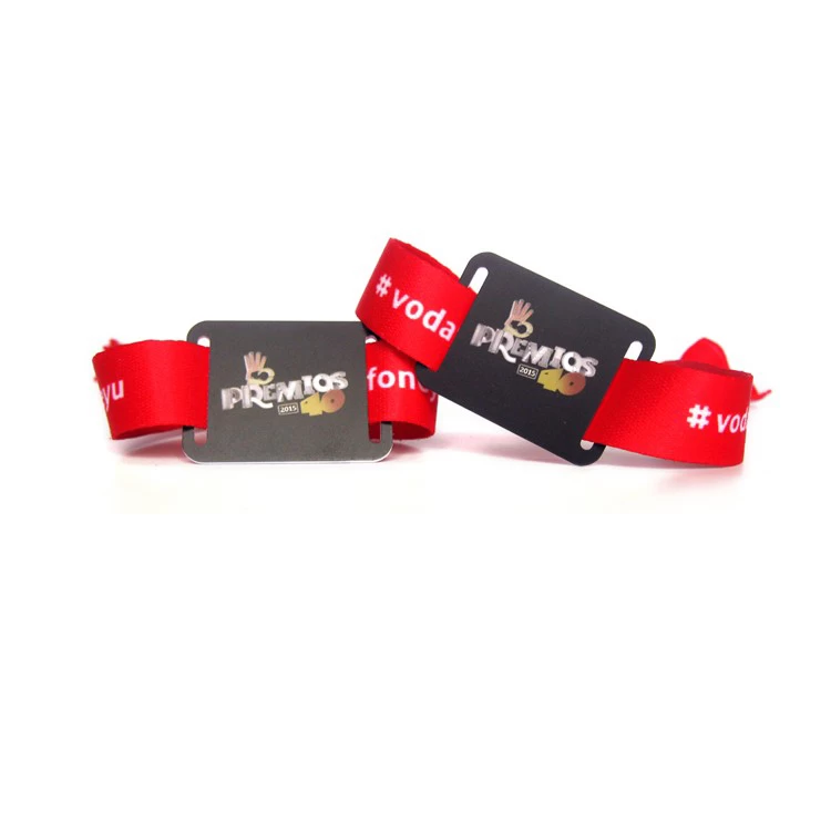Low price colorful printing fast pay smart chip id tag rfid card bracelet wristband