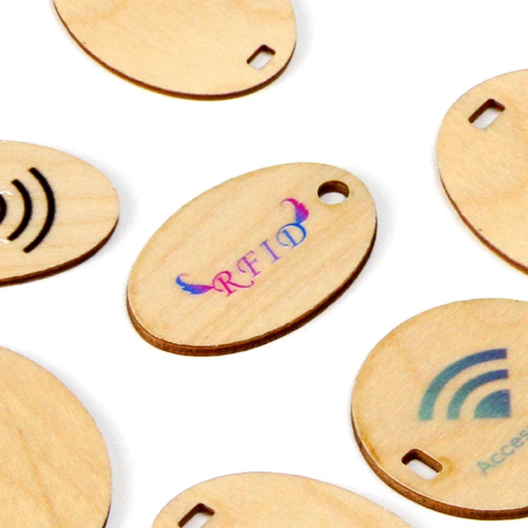 Made In China Access Control NFC Tag Radio Frequency Identification MIFARE Classic 1K Hotel Key Rfid Wood Card