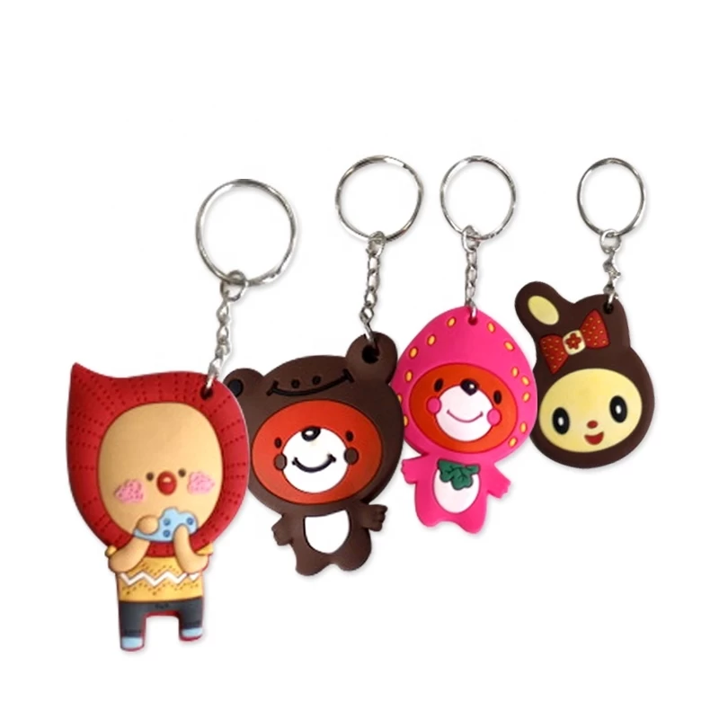 Manufacturer cost custom cartoon design Rfid low/high frequency keychain tag