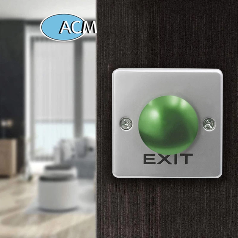Metal Push Button Switch Green Mushroom Exit Switch