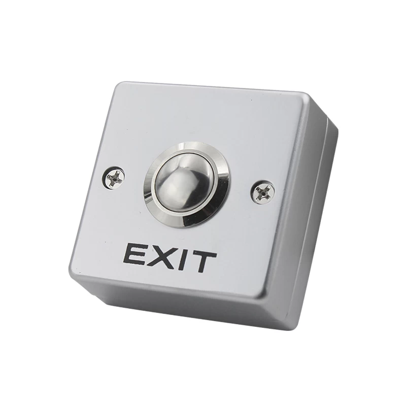 China Mini Zinc Alloy Exit Push Button With Button Box manufacturer