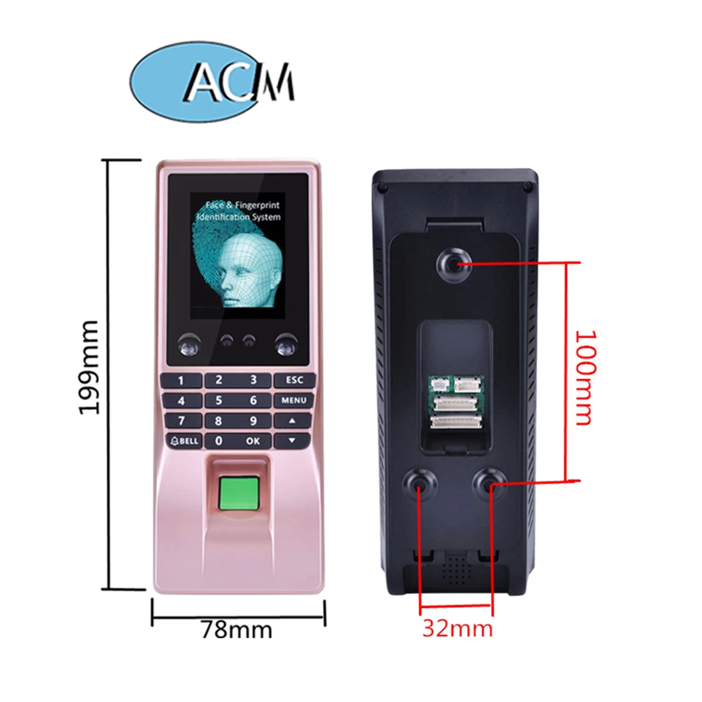 NEW Biometric Face Fingerprint Reader RFID Access Control System Network Time Attendance