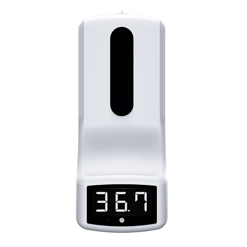 China NEW Intelligent Spray automatic soap dispenser Wall mounted hand sanitizer dispenser K9 thermometer for household manufacturer
