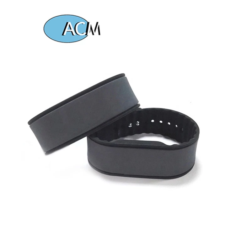 New Style fitness club smart watch bracelet 13.56MHz passive ICODE SLIX RFID silicone wristband price