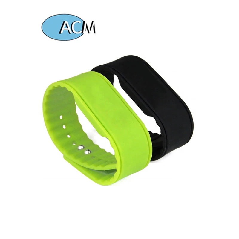 New Style fitness club smart watch bracelet 13.56MHz passive ICODE SLIX RFID silicone wristband price