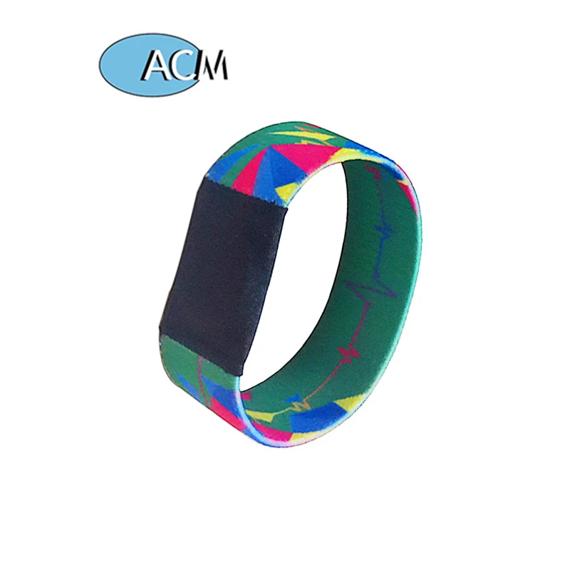 Customized RFID elastic bracelet 125khz em4100 Stretch Wristband