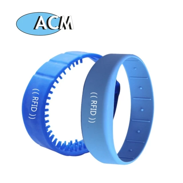 One color Customized Logo Printed ISO14443A Wristbands for Access control System