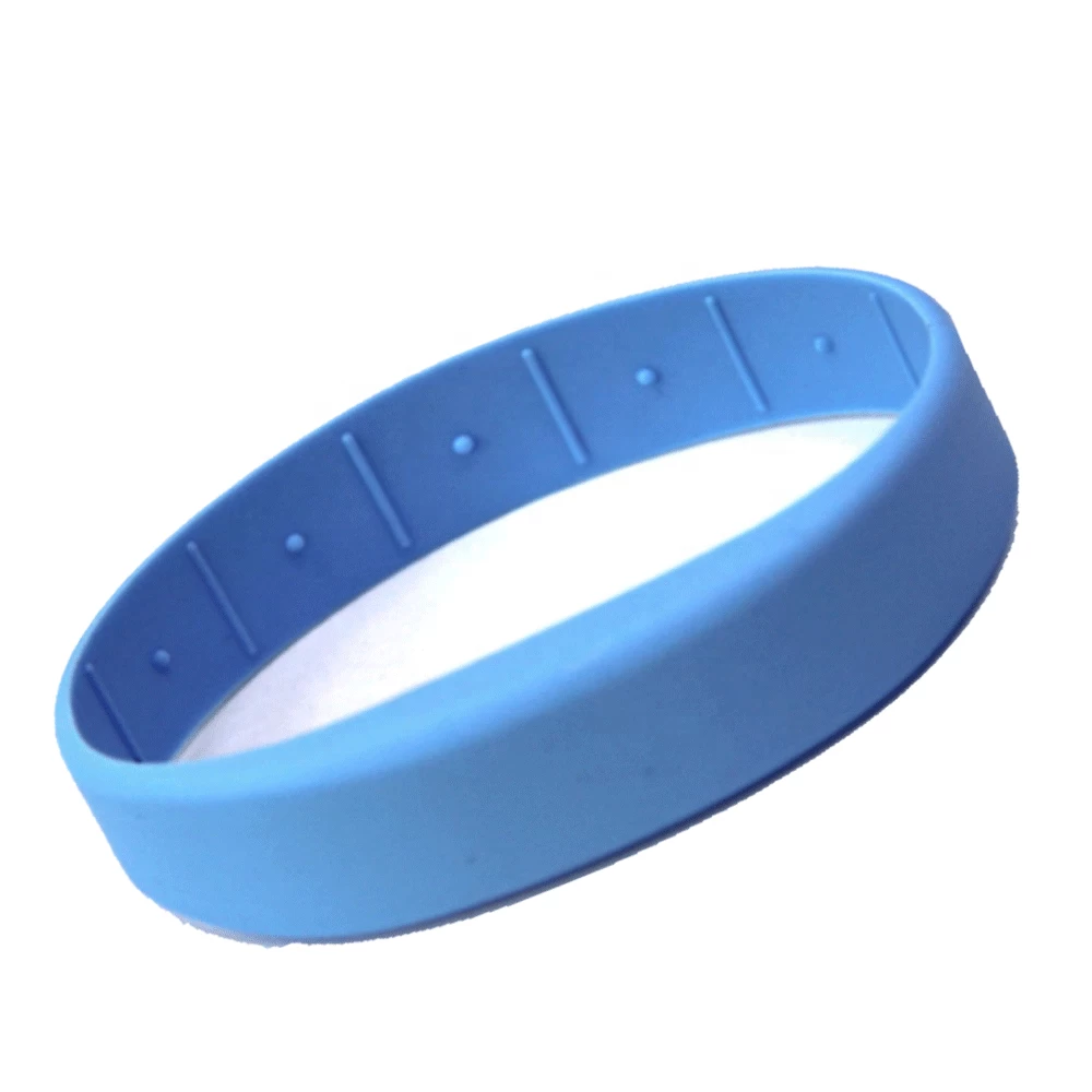 One color Customized Logo Printed ISO14443A Wristbands for Access control System