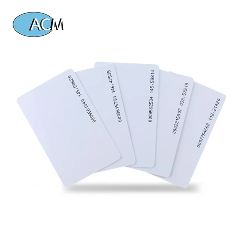 PVC Blank Smart Card 13.56Mh Mifare 1K Access Control Proximity RFID IC Card