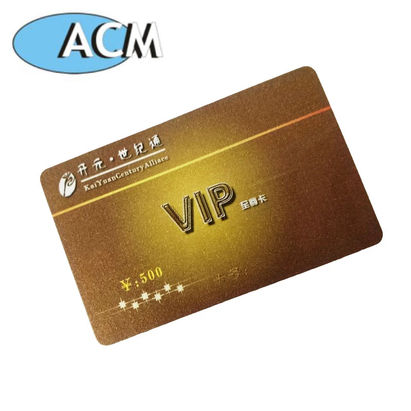China Plastic pvc smart vip card manufacturer