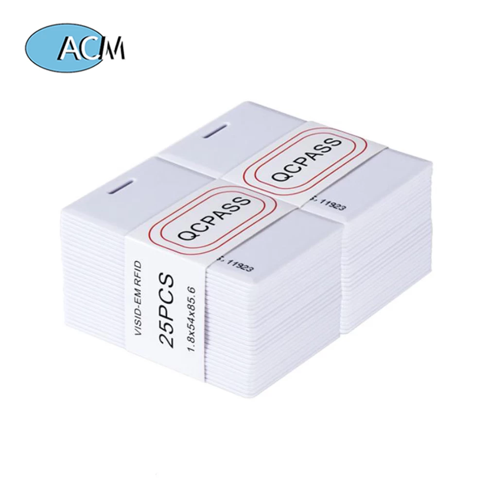 Proximity Blank IC MF Blank Cards 1.8mm Thickness 13.56Mhz RFID Thick Clamshell Card
