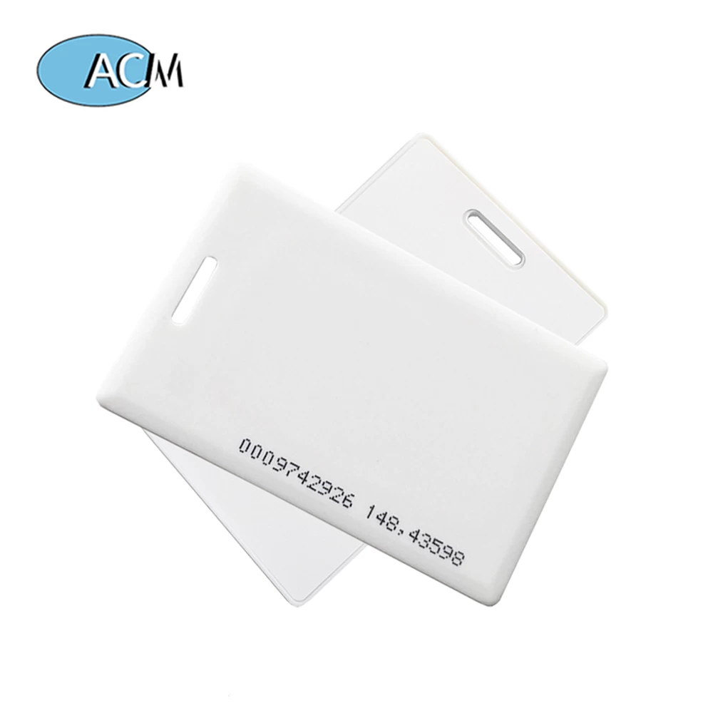 Proximity Blank IC MF Blank Cards 1.8mm Thickness 13.56Mhz RFID Thick Clamshell Card
