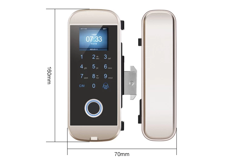RFID Keyless Door Entry Systems Lock Touch Screen Digital Door Locks