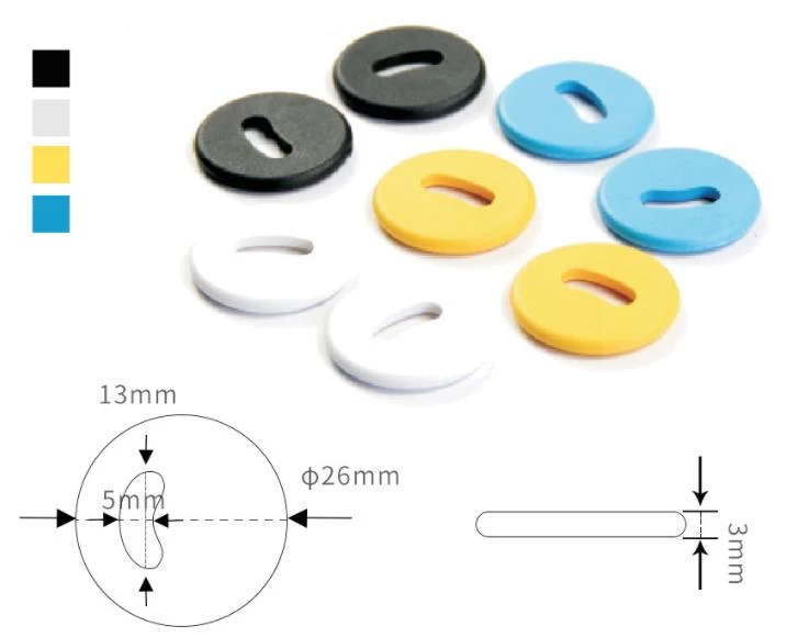 RFID Laundry Tag Roll Clothing Label Wash RFID Button Tag UHF Laundry Tags For Hotel Fabric Linen