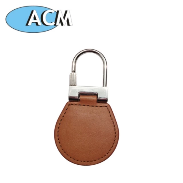 China RFID Leather Keyfob Keychain for Access Control manufacturer