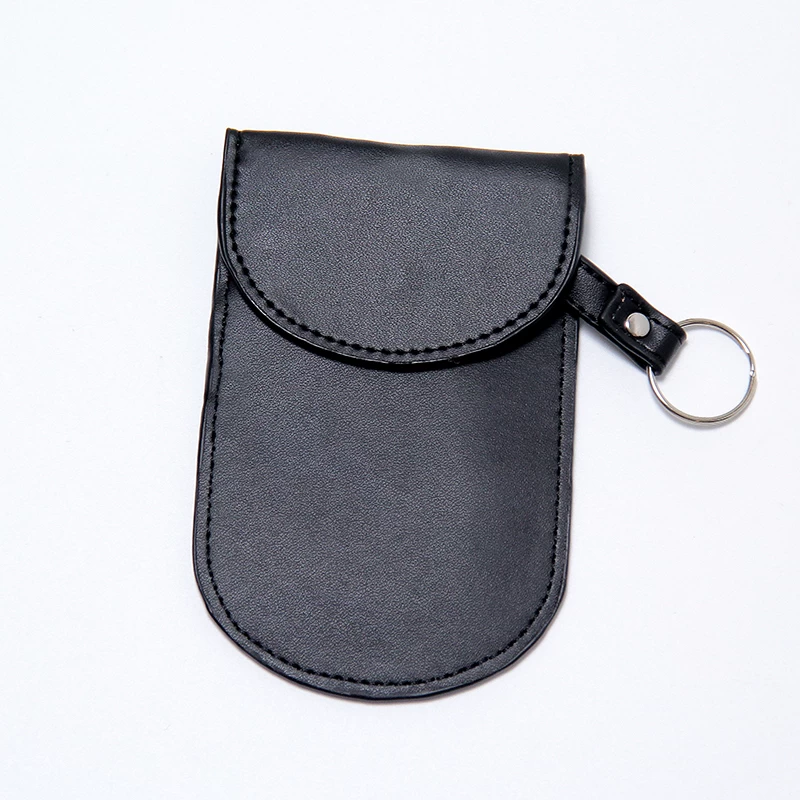 RFID genuine leather car key case credit card Bag
