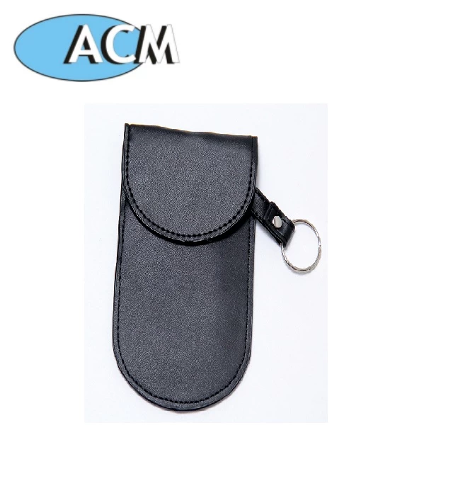 China RFID genuine leather car key case credit card Bag manufacturer