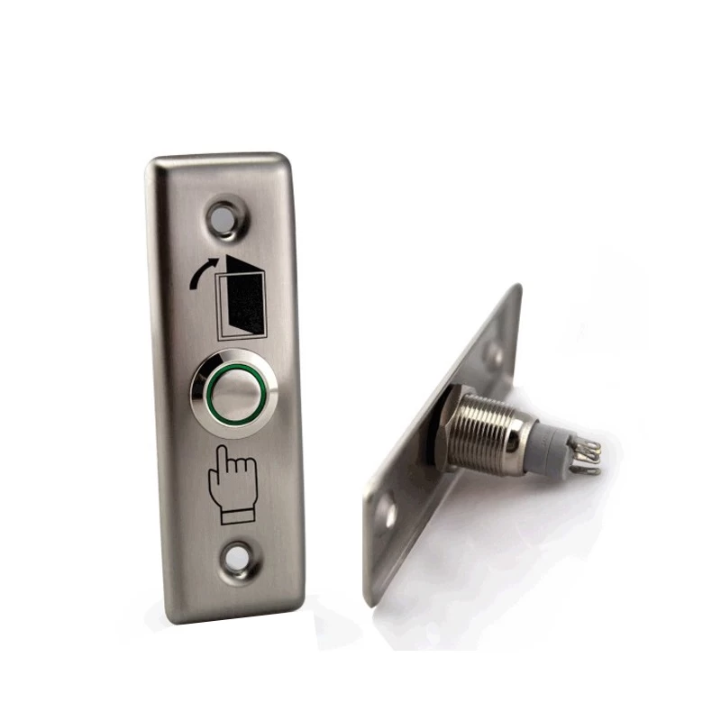Security Access Control 0.8mm Stainless Steel Push Button Switch with LED ACM-K6A
