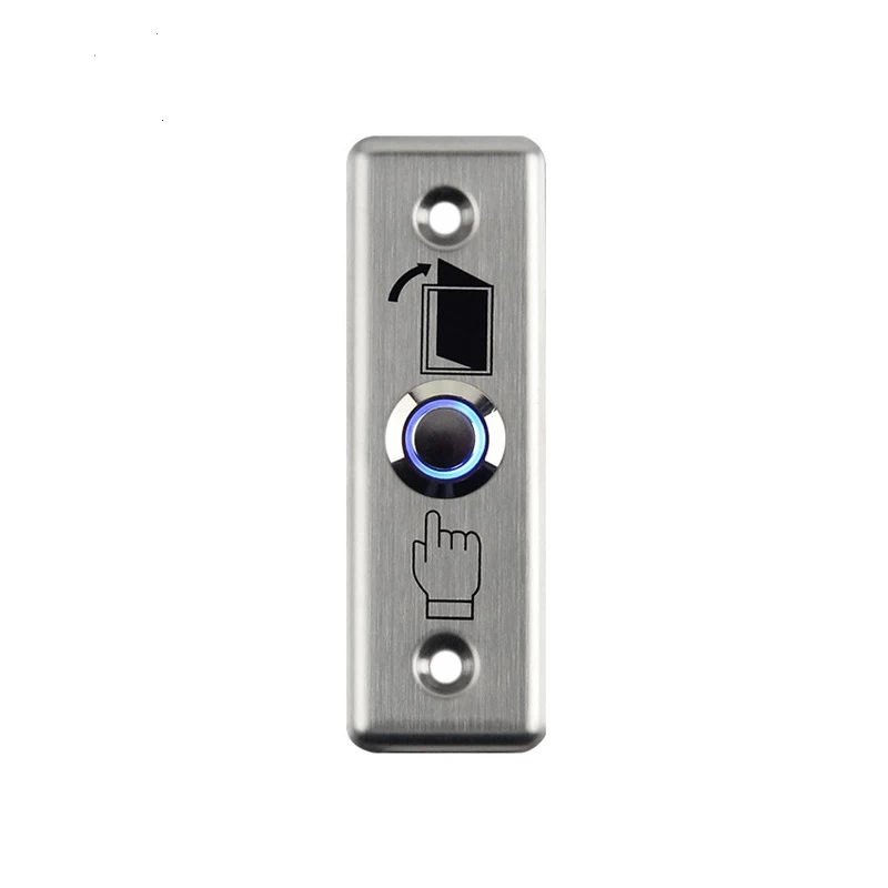 Security Access Control 0.8mm Stainless Steel Push Button Switch with LED ACM-K6A