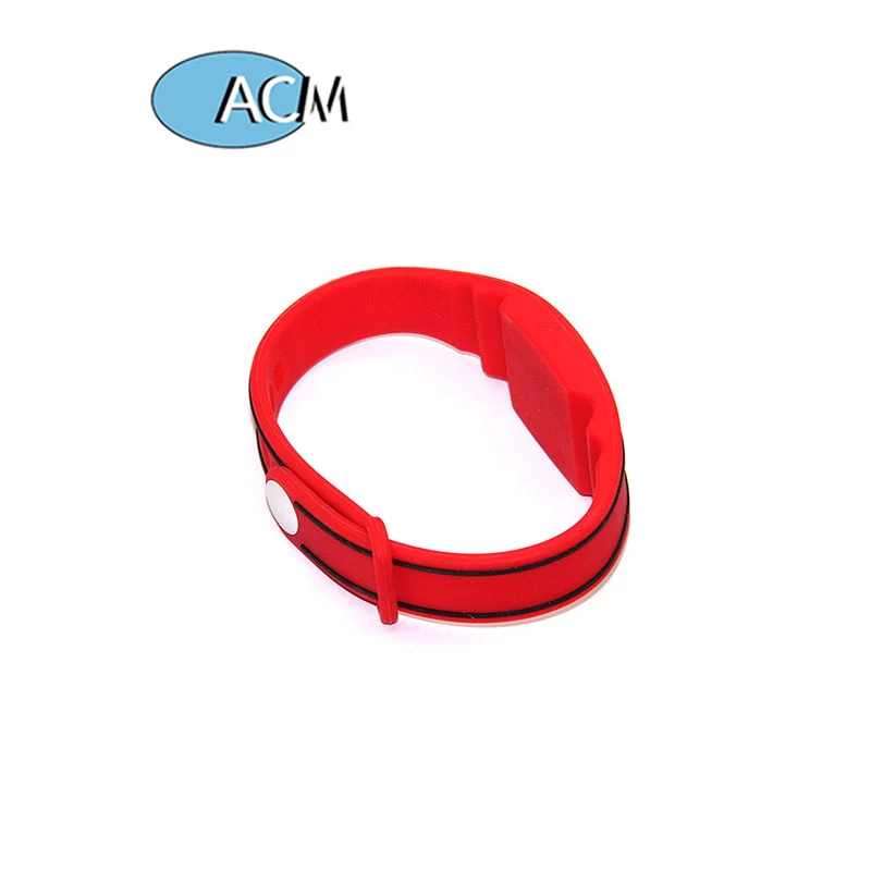 Security Football Water Park Play Ground Access Control Keychain Waterproof 13.56mhz RFID Silicone Wristband nd