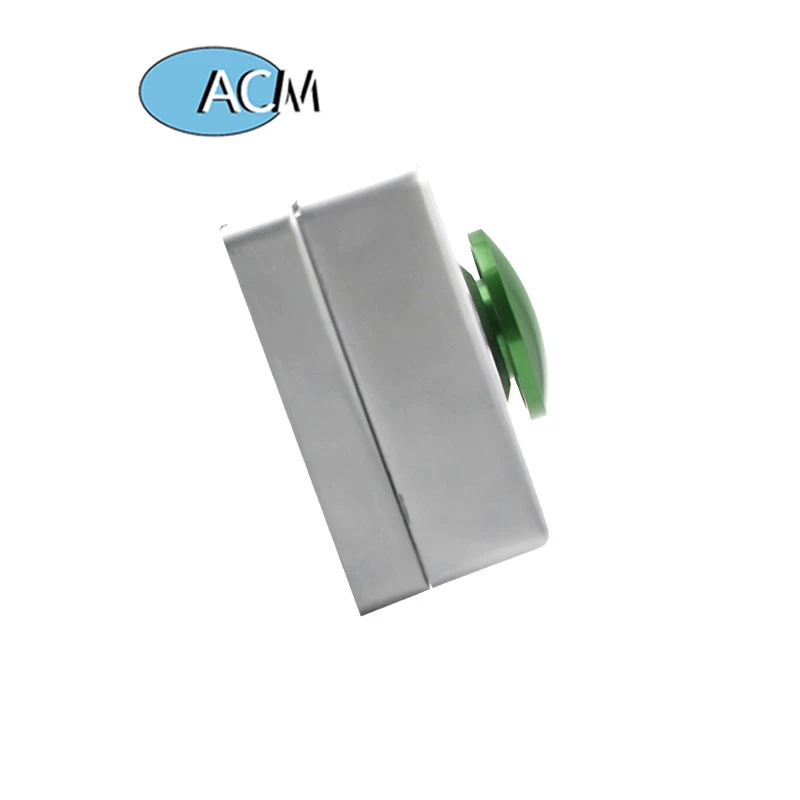 Square Zinc Alloy Metal Green Red Mushroom Request to Exit Switch access control door exit push button with back box