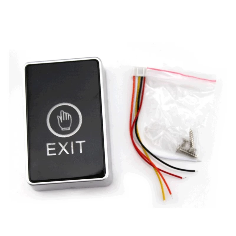 Touch Contactl Infrared LED Exit Button Tempered Glass Exit Switch