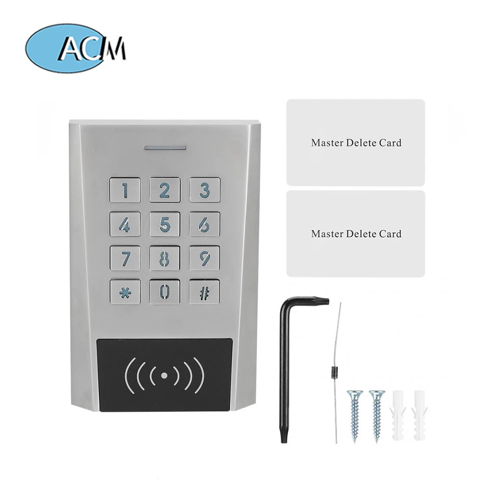 Waterproof Support Android IOS Blue-tooth EM RFID Proximity Standalone Access Control Keypad Reader