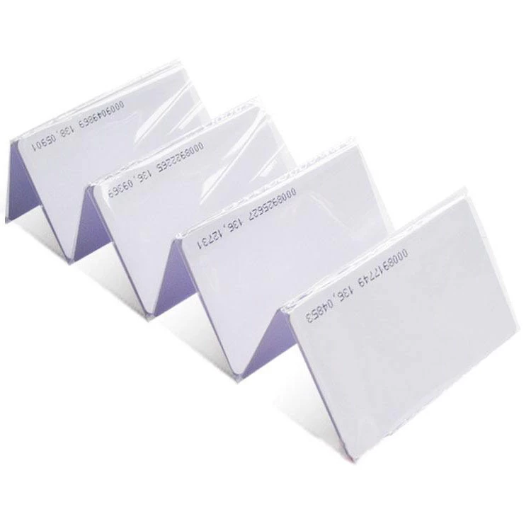 White PVC Card Dual Frequency RFID Card Rewritable Card with 125khz and 13.56mhz Chip