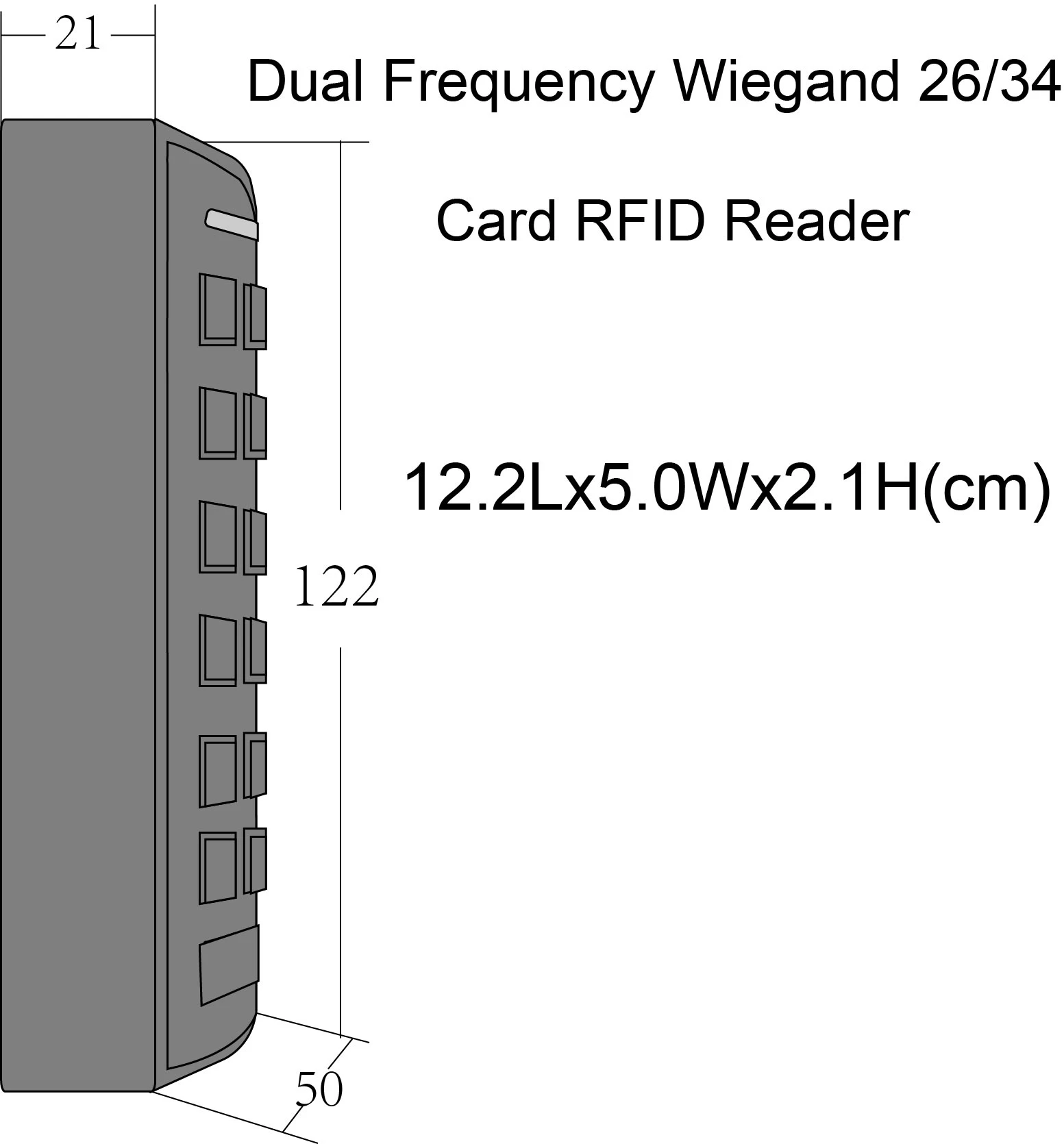 Whole sale dual frequency RFID reader 125KHz/13.56MHz