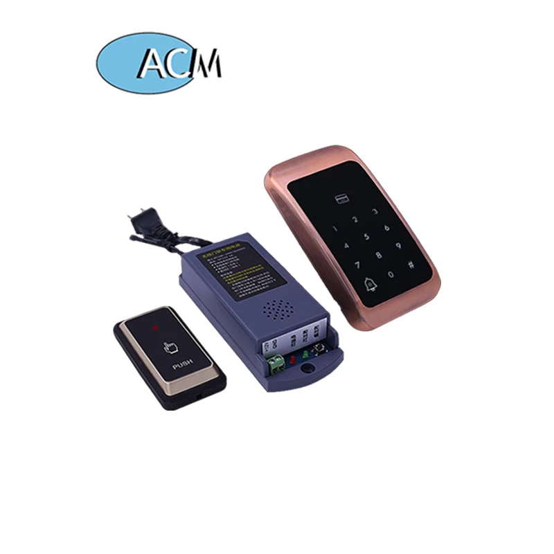 Wireless wifi waterproof touch screen metal keypad RFID access control with remote control button