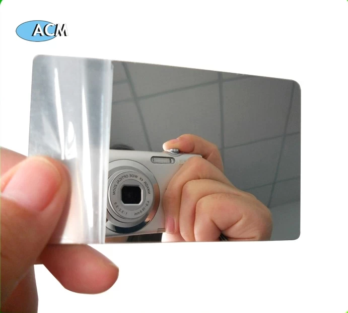 China plastic mirror business cards manufacturer