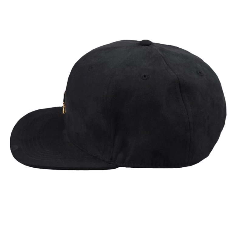 black suede snapback caps custom, plain metal plate snapback caps
