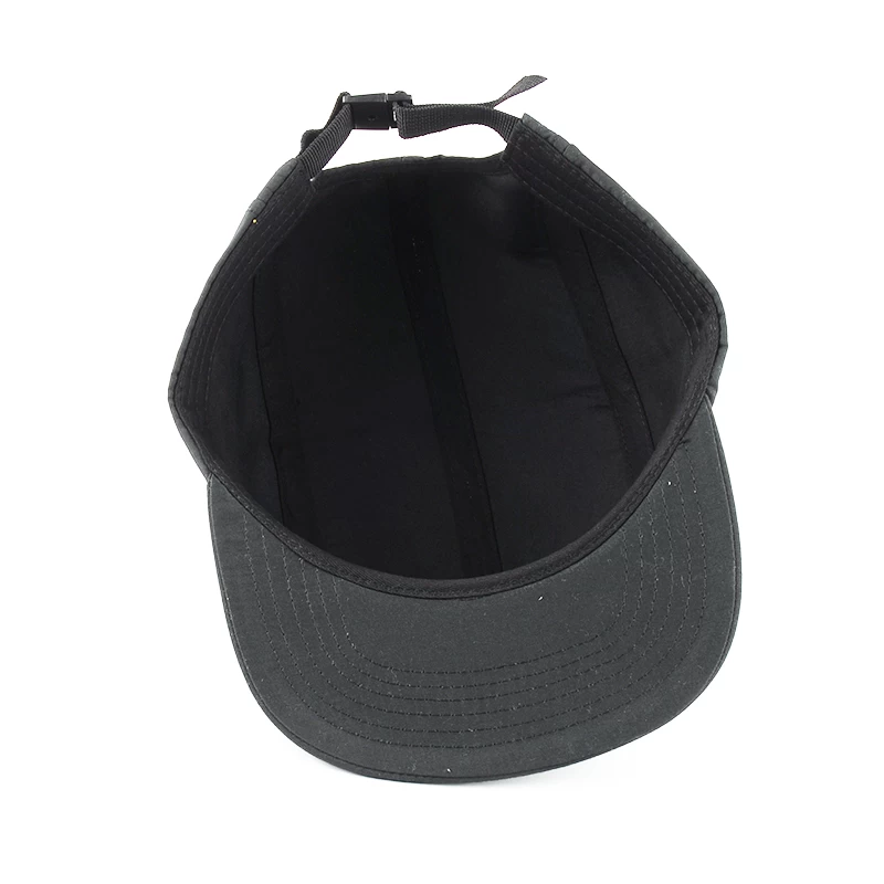 black baby 5 panel hat, plain logo baby 5 panel hat, custom flat bill 5 panel hat