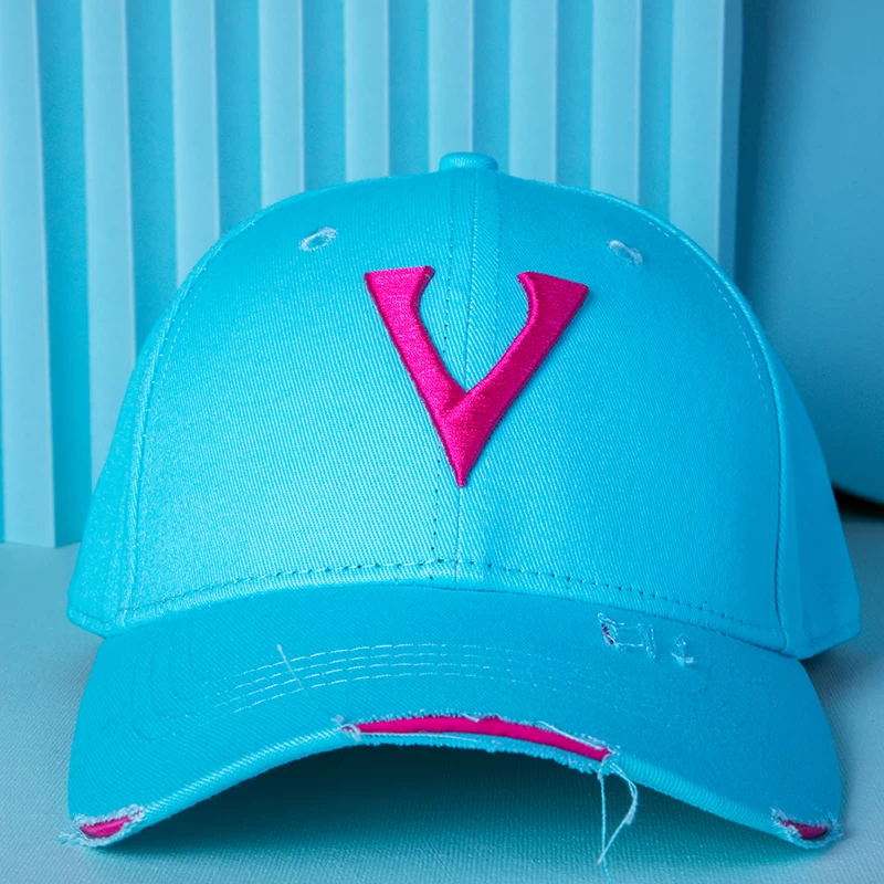 3d embroidery blue baseball caps