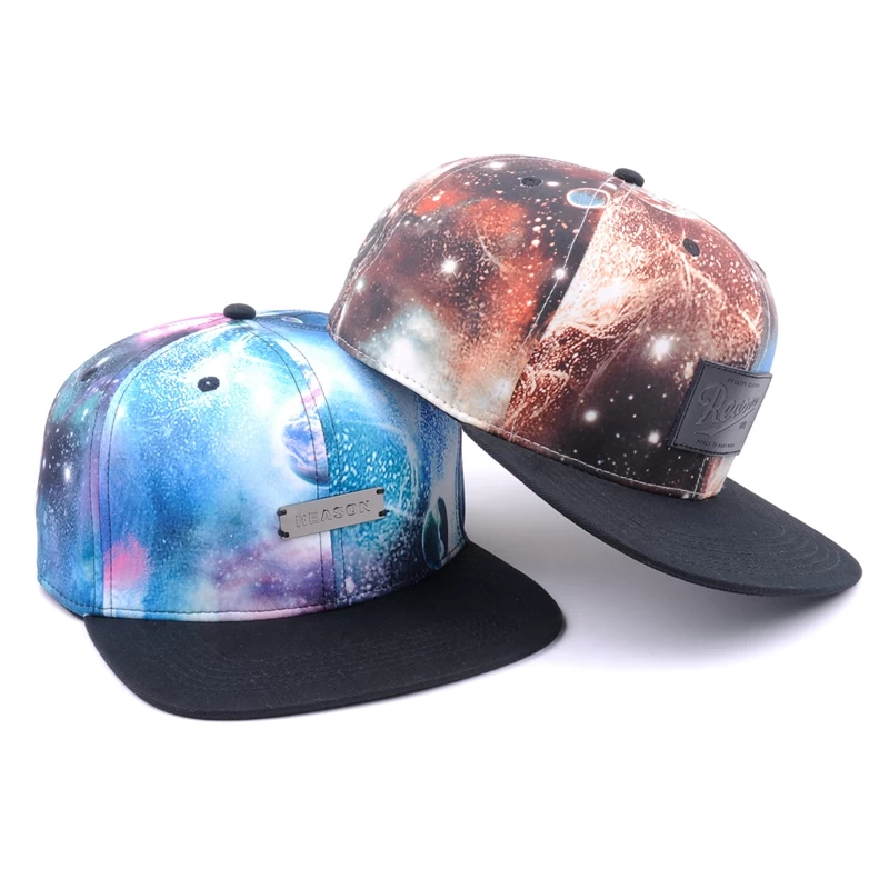 custom galaxy snapback hats
