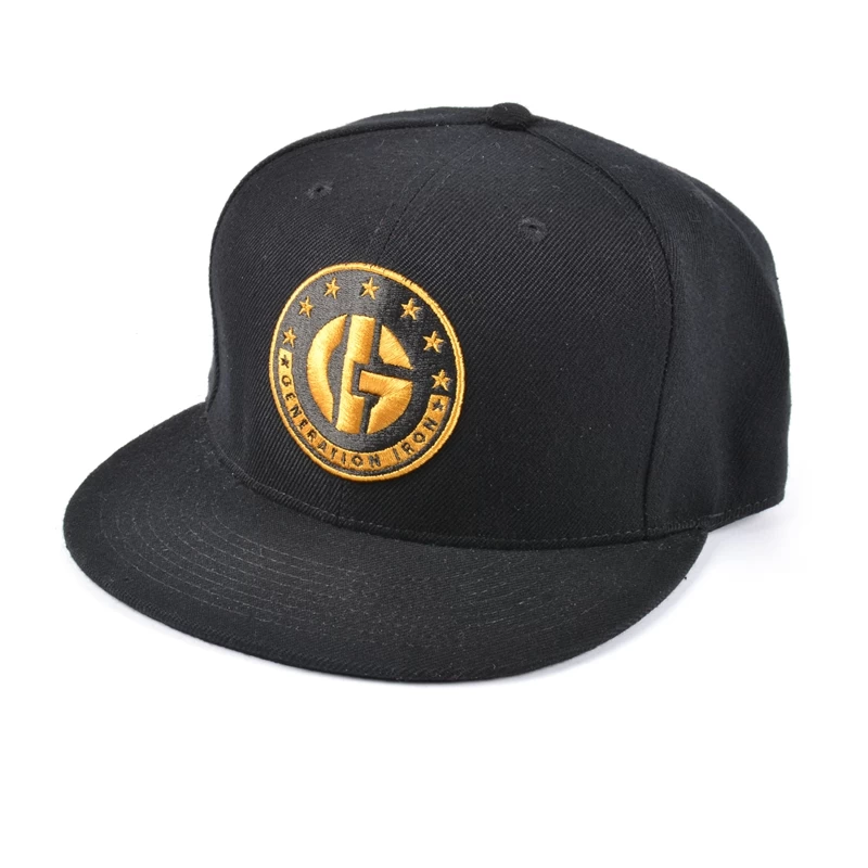 embroidery snapback hats wholesale, custom flat bill snapback cap, hip-hop snapback hats