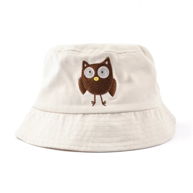cute embroidery logo baby bucket hat